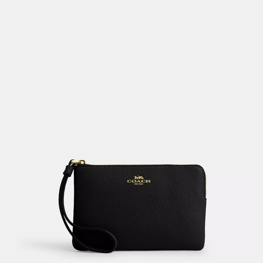 Coach Black and Gold Wristlet